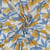 Tissu Coton indien Block print Citrons jaunes sur fond Ecru