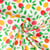 Tissu Coton enduit Navel Fraises, Citrons, Oranges sur fond Blanc