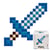 Kit mosaïque DIY pixel art - Épée pixel - Classique