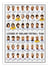 Affiche 50 x 70 cm -  Legends of England Football team - Olivier Bourdereau