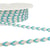 Bobine 25m galon bicolore 6mm Bleu Acier