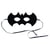 MégaCréa DIY - Masque enfant en feutrine Chauve souris 21x10x0,3 cm