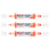 Lot de 3 marqueurs peinture acrylique 3D double pointe - EDDING - Orange fluorescent - 2-3 mm, 5-10 mm