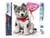 Diamond Painting Broderie Diamant Figured’Art 40x50cm toile entière roulée avec diamants carrés - Chien I Love You