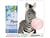 Peinture par Numéro Figured'Art avec Cadre - Zèbre et Chewing gum - Kit de Loisir Créatif DIY Numéro d'Art - 40x50cm toile tendue sur châssis