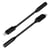Avizar Adaptateur Audio Lightning vers Jack 3.5mm Son de qualité 13cm HL-103 Noir