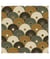 Tissu coton ombrelles de 150 cm de largeur hiro bronze vendu par 50 cm