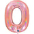 Ballon Géant Chiffre 0 Holographique Rose Gold (102 cm)