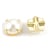 20 BOUTONS Métal doré - Perle Nacrée beige 8 mm acrylique - creation couture DIY
