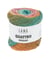 Coton à tricoter et à crocheter QUATTRO DEGRADE - 100GR - Lang Yarns Multicolore 0006 (Turquoise-Rose-Jaune)