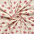 Tissu Jersey Coton imprimé Cœur tendre sur fond Rose pastel