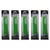 Lot de 5 Blister de 4 Crayons Graphite HB - WONDAY - Bois - Corps Vert ou Rouge