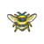 Ecusson thermocollant insecte abeille 6x4cm