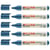 Lot de 5 marqueurs permanents - EDDING - EcoLine 21 - Pointe ronde 1,5-3 mm - Bleu