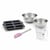 Set pâtisserie avec moule à 6 financiers silicone, 2 bols à mixer, verre mesureur et spatule Zenker