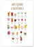 Affiche Abécédaire cocktails | A3 : 29,7x42cm