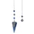 Pendule Hexagonal en Lapis-Lazuli et charm Fleur de vie - Omsaé