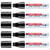 Lot de 5 marqueurs craie liquide - EDDING - Noir - Pointe biseautée 4-15 mm