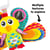 Peluche Jacques le paon à clip pour landau et poussette