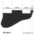 Plaque Pickguard Long Noire 5ply Humbuckers style Gibson ES-335, 345, 355...