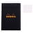 Bloc notes - A5 - 14,8x21 cm - Petits Carreaux - 80 feuilles - Noir - Rhodia