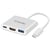 Hub USB-C 3 ports - USB-C PD USB-A 3.0 HDMI 4K - Structure en aluminium durable et solide