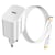Mayaxess Chargeur Secteur 20W pour Google Pixel 10 + Câble USB-C 1m Blanc