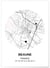 Affiche Carte Beaune | A3 : 29,7x42cm