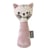 Hochet tricoté en coton bio, Chaton