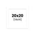 Passe-partout - Blanc - 20x20cm - Photo 14x14cm - Pour cadre - Encadrement