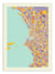 Affiche - Marseille Rainbow map - Muzungu