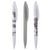 3 stylos à bille - Noir - Pointe fine - Scolaire - Enfant - Chien rigolo - Plastique recyclé