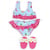 Ensemble maillot de bain + sandales 28-35 cm - heless - habit poupon (49)