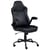 Chaise de Bureau Noire en Cuir PU Pivotante et Réglable avec Accoudoirs Style Traditionnel Moderne