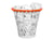 Corbeille à papier – imitation panier de basket - 1001Jouets - Orange