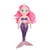 Peluche - Peluche Sirène Naïa - 30 cm - cheveux roses