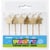 6 Mini Bougies Etoiles Or