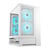 Boitier PC Gaming - Cougar Gaming - OMNYX - Blanc - Mid-Tower ATX - 4 Ventilateurs ARGB PWM - GPU Vertical jusqu’à 380 mm - Hub RGB