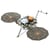 Espace - Insight Mars Lander - Maquette 3D en métal avec 2 feuilles multicolorées