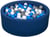 Piscine à balles Aire de jeu + 450 balles bleu marine blanc,bleu,gris - Velinda