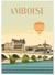 Affiche ville Amboise | A3 : 29,7x42cm