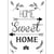 Transfert thermocollant noir & blanc A4 - Home Sweet Home