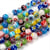Fil de 46 perles de verre rondes 8 mm millefiori assorties L8 5520