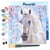 Mini Peinture par Numéro Figured'Art 20x20cm avec cadre Cheval et Fleurs blanches - Petit Format