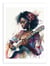 Affiche 30 x 40 cm - Watercolor Musician woman V2 - Chromatic fusion studio