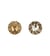 Lot de 6 boutons strass blanc