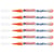 Lot de 6 marqueurs peinture acrylique pointe fine 1-2 mm - EDDING - Orange fluorescent