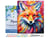 Peinture par Numéro Figured'Art avec Cadre - Renard Coloré Abstrait - Kit de Loisir Créatif DIY Numéro d'Art Complet - 40x50cm toile tendue sur châssis