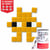 Kit Mosaïque Pixel Art - Les Tinys, Mini Monstres - Wolley