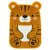 Bouillotte enfant tigre en fourrure douce